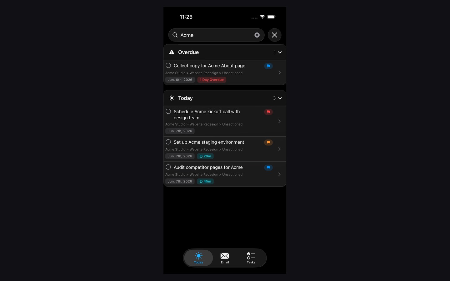 Screenshot of Focus: Forge iOS App
