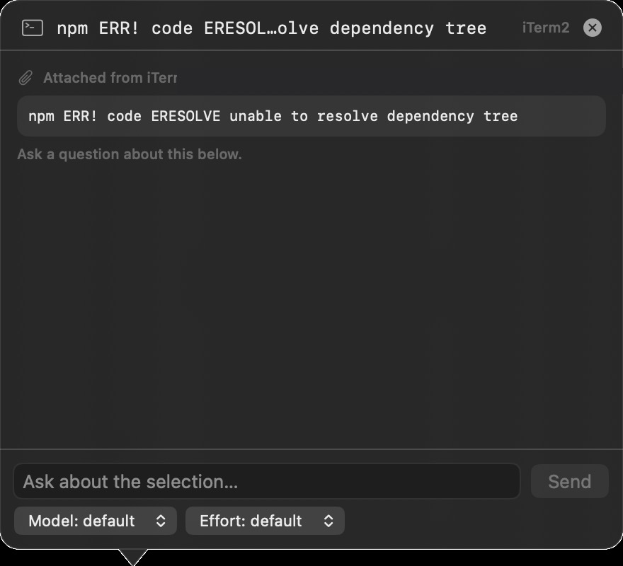 Screenshot of TermChat
